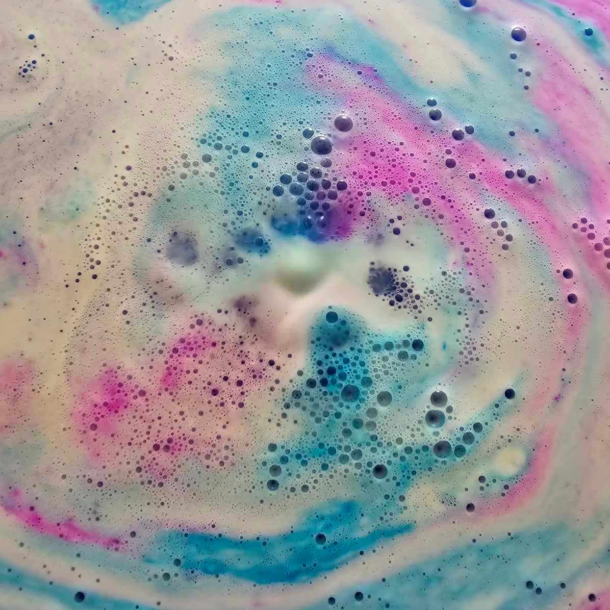 Blue Dinosaur Bath Bomb in Water